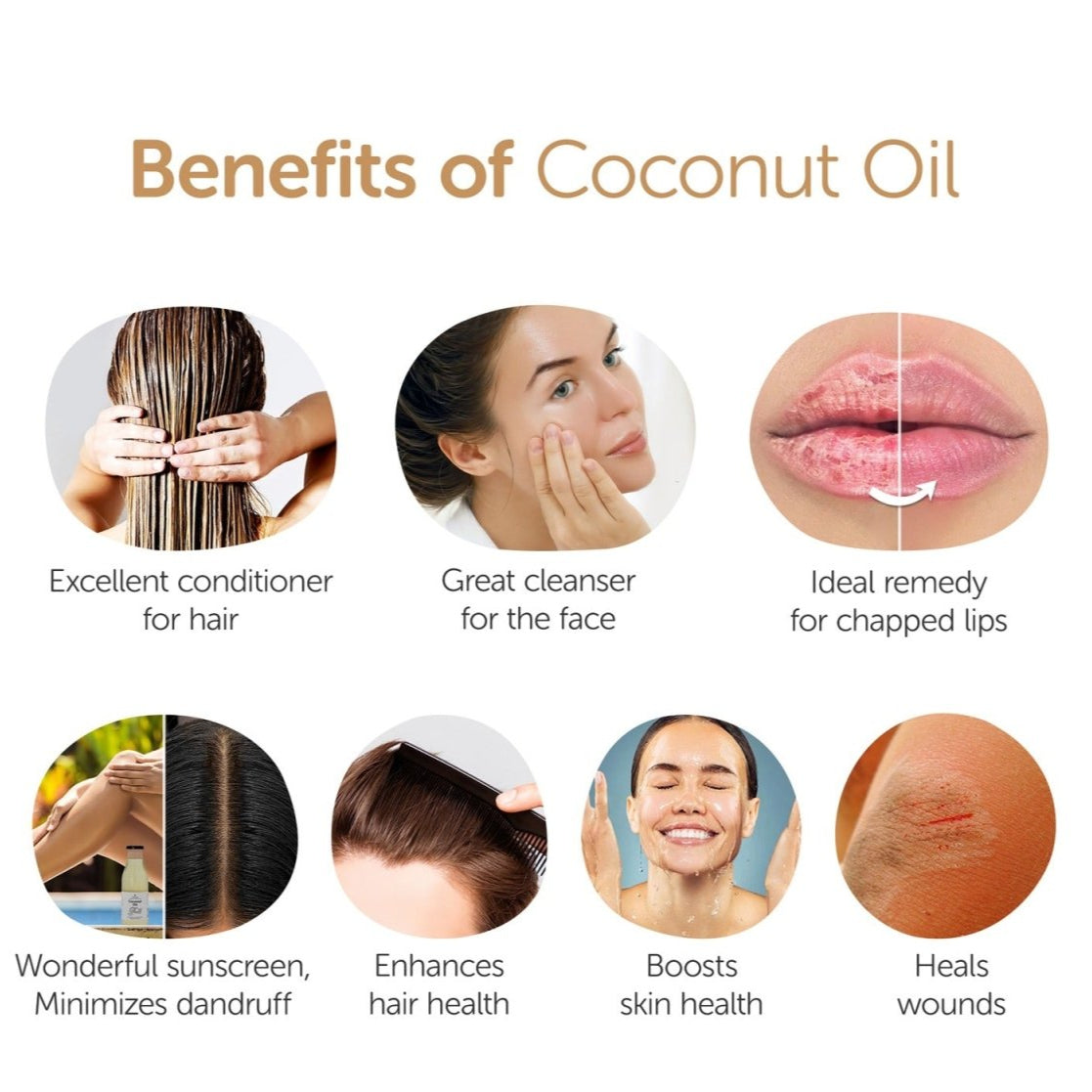 Coconut Oil 1000ml - Virgin, Cold - Pressed – Hair Oil on Brown Living™. SKU: 2CO_CO - 1K. Img 3.