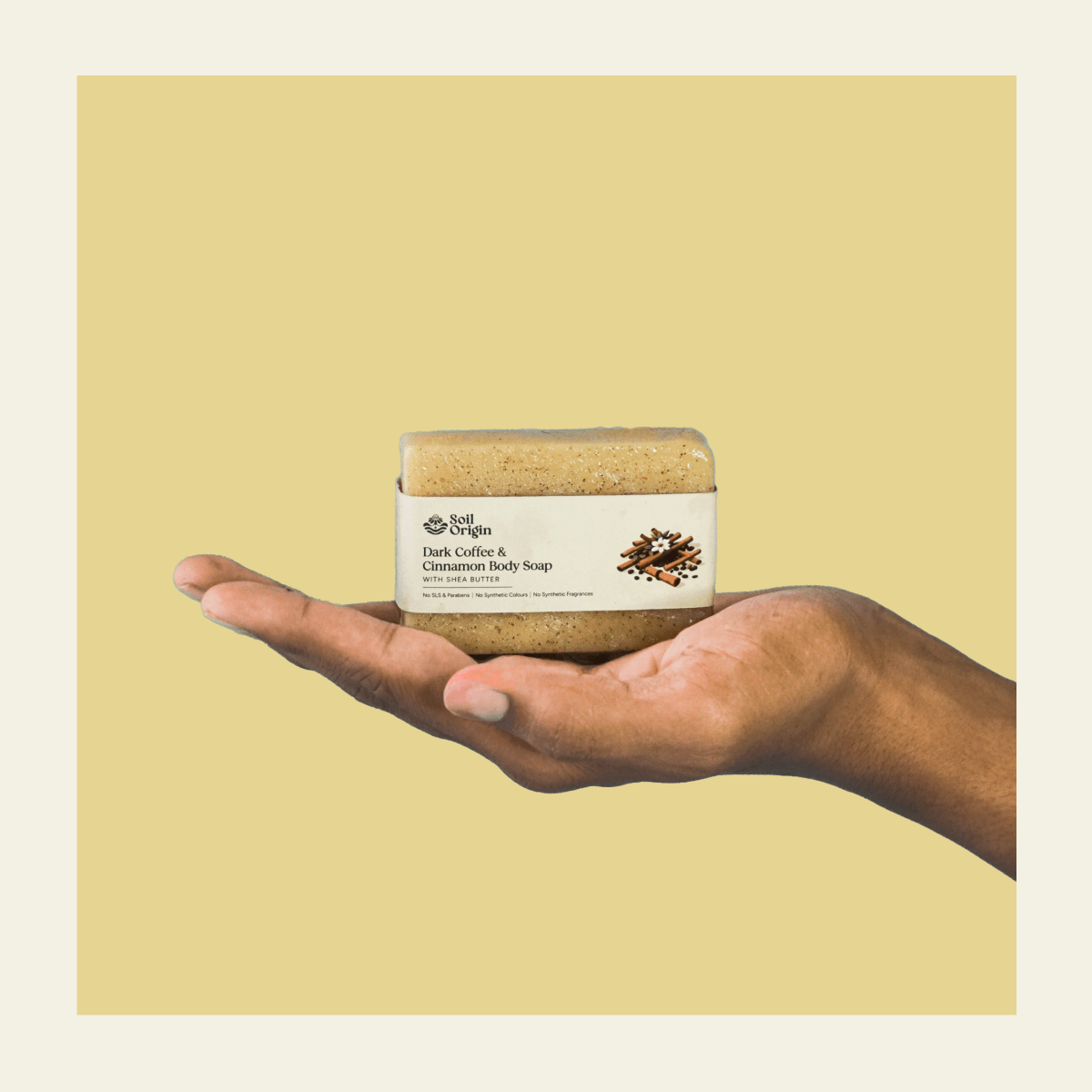 Dark Coffee & Cinnamon Soap | Shea Butter| Deep Exfoliating | 100g – Body Soap on Brown Living™. SKU: SOPHCCS0G100. Img 7.
