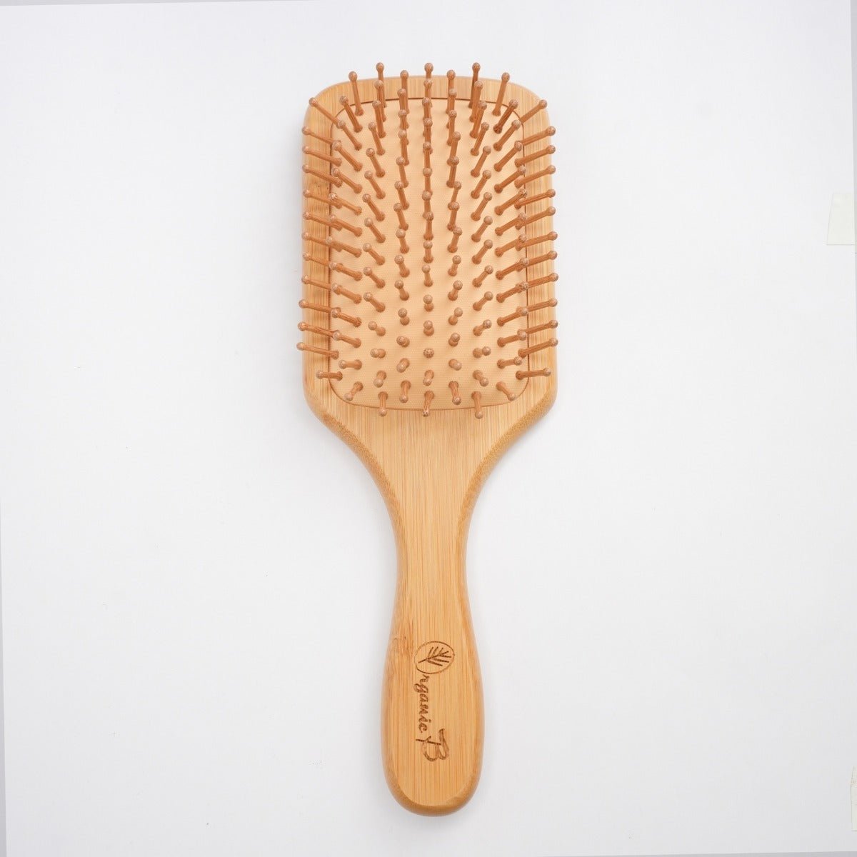 Detangling & Anti - frizz Bamboo Bliss Tulda Paddle Brush - Square – Hair Brush on Brown Living™. SKU: PC_HA_WB_PBB_L. Img 1.