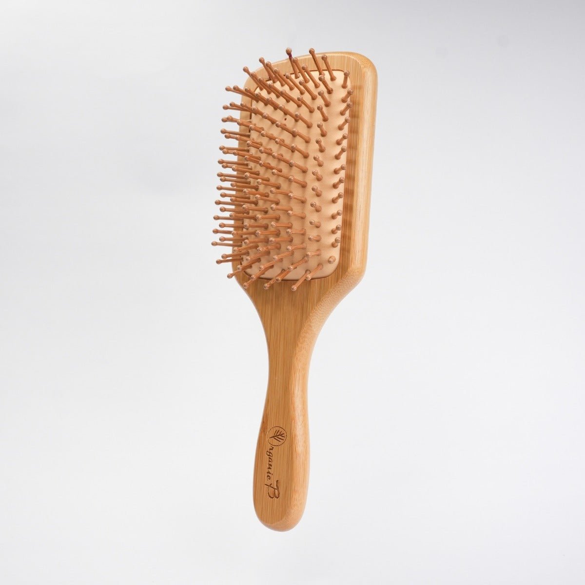 Detangling & Anti - frizz Bamboo Bliss Tulda Paddle Brush - Square – Hair Brush on Brown Living™. SKU: PC_HA_WB_PBB_L. Img 3.