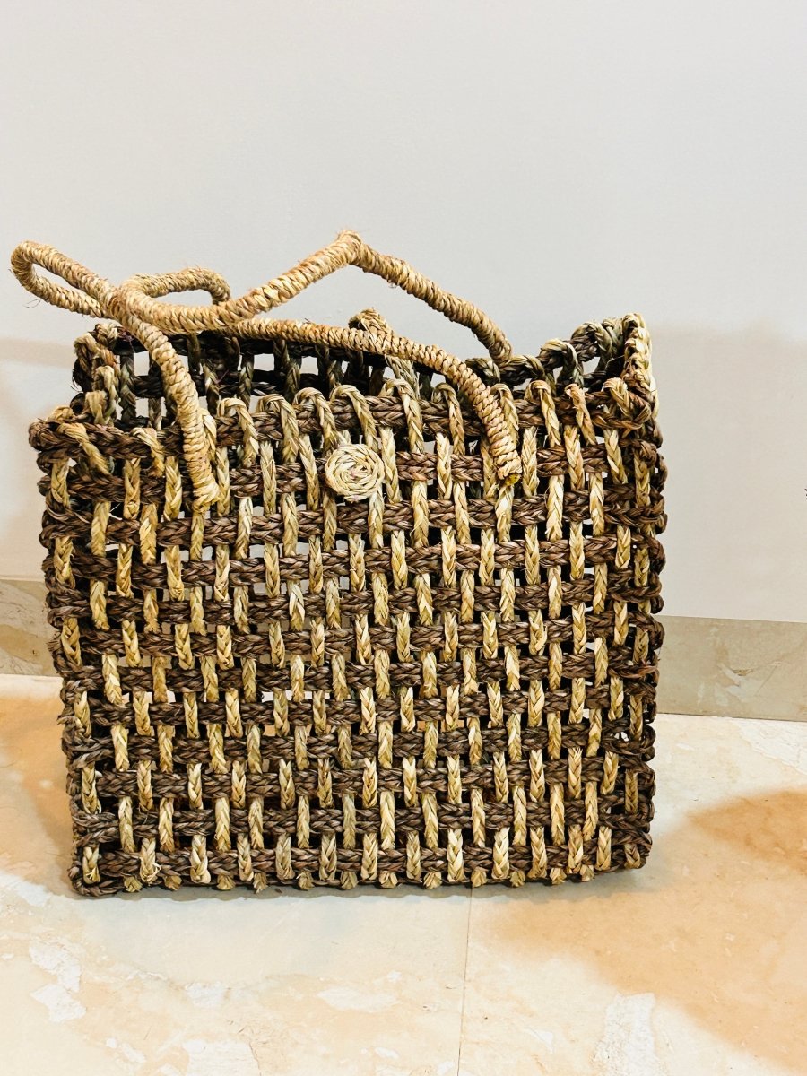 Dream Dori Tote Bag– Handcrafted Storage with Rustic Touch | Verified Sustainable by Brown Living™