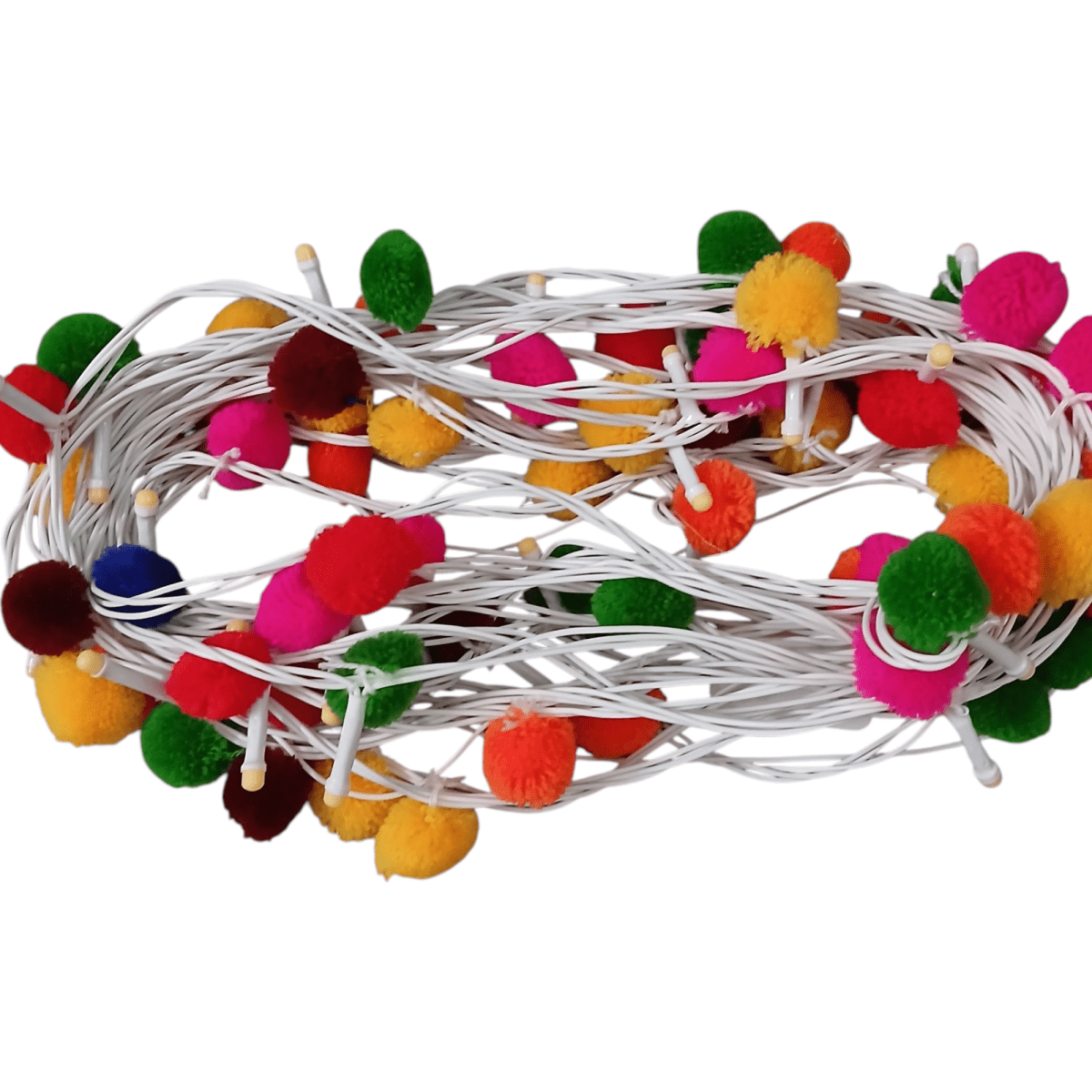 Dream Fairy Decorative String Lights – Wall Decor by USE ME WORKS available on Brown Living™. . SKU: UMW - POMPOM - FAIRY - 01. Img 2.