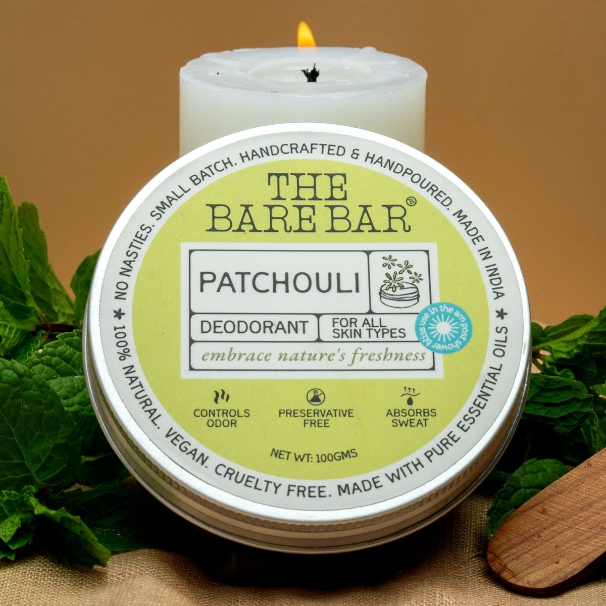 Earthy Patchouli Deodorant with Herbal Essence | Verified Sustainable by Brown Living™