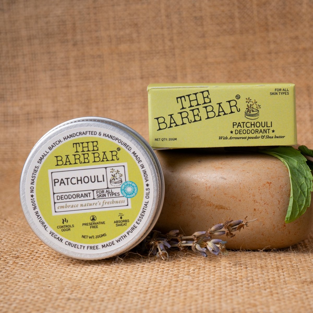 Earthy Patchouli Deodorant with Herbal Essence | Verified Sustainable by Brown Living™