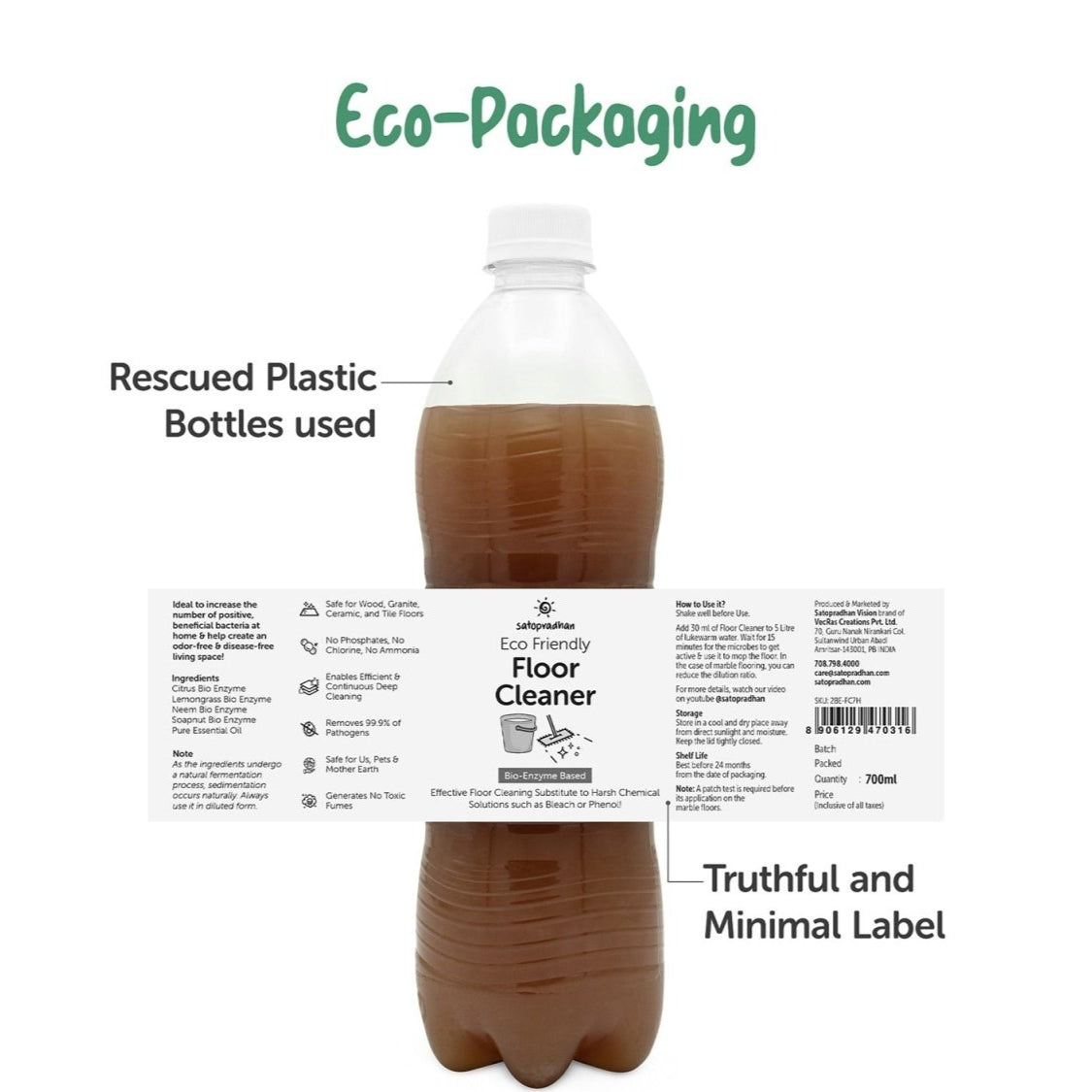 Eco Floor Cleaner 1.9L - Herbal, Non - Toxic, Pet - Friendly – Cleaning Products on Brown Living™. SKU: 4BC_EFFC - 2K. Img 5.