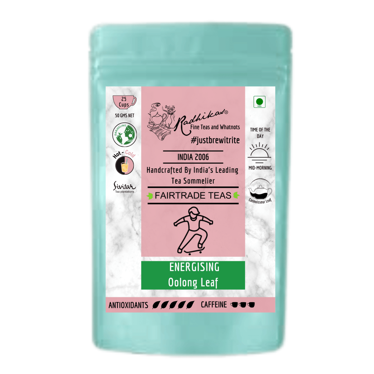 Energising Oolong Leaf - How Oolong Tea Can Boost You – Tea by Radhikas Fine Teas and Whatnots available on Brown Living™. . SKU: 224 - 08759 - 8903555800618. Img 5.