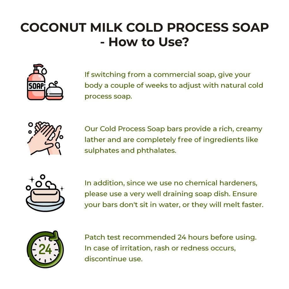 Evara 100% Coconut Milk Cold Process Soap| For Combination Skin Types – Body Soap on Brown Living™. SKU: CPS10005. Img 5.