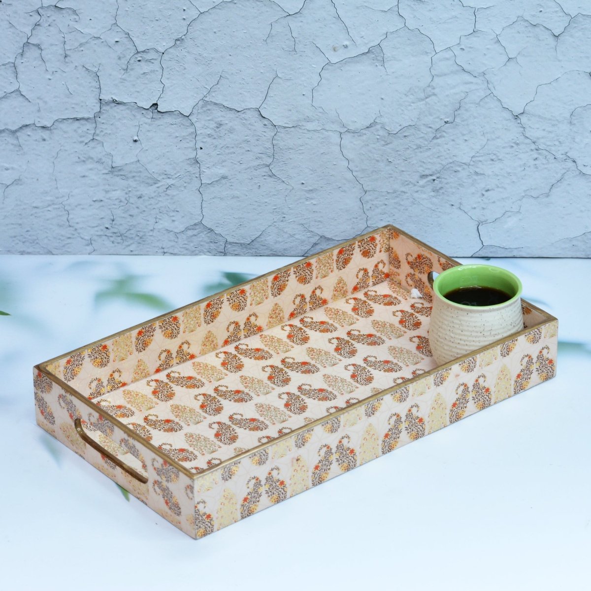 Exquisite Multicolor Rectangular Trays - Pack of 3 – Home Decor on Brown Living™. SKU: MJ00144TY. Img 2.