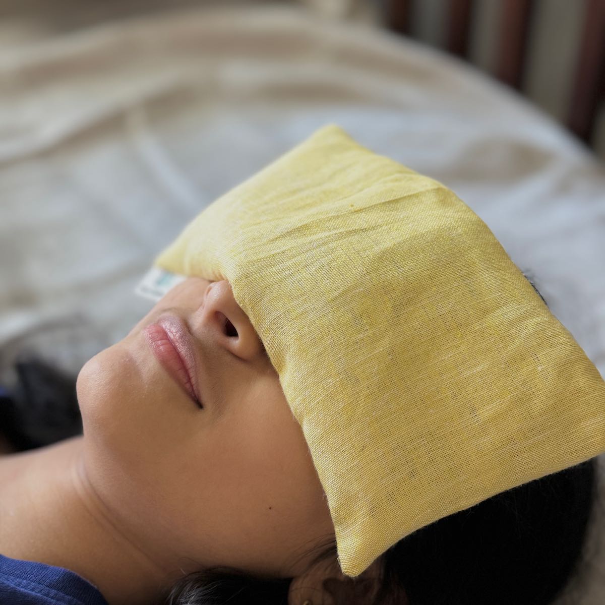 lavender and flax seed eye pillow Eye Pillow/ Hot Cold Compress