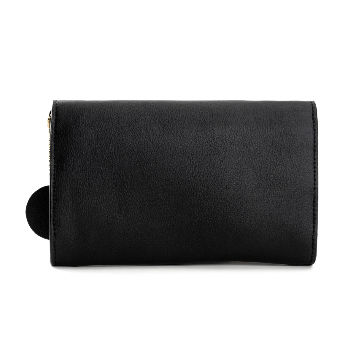 Fides (Black & Gold) | Women's bag made with Apple Leather | Verified Sustainable by Brown Living™