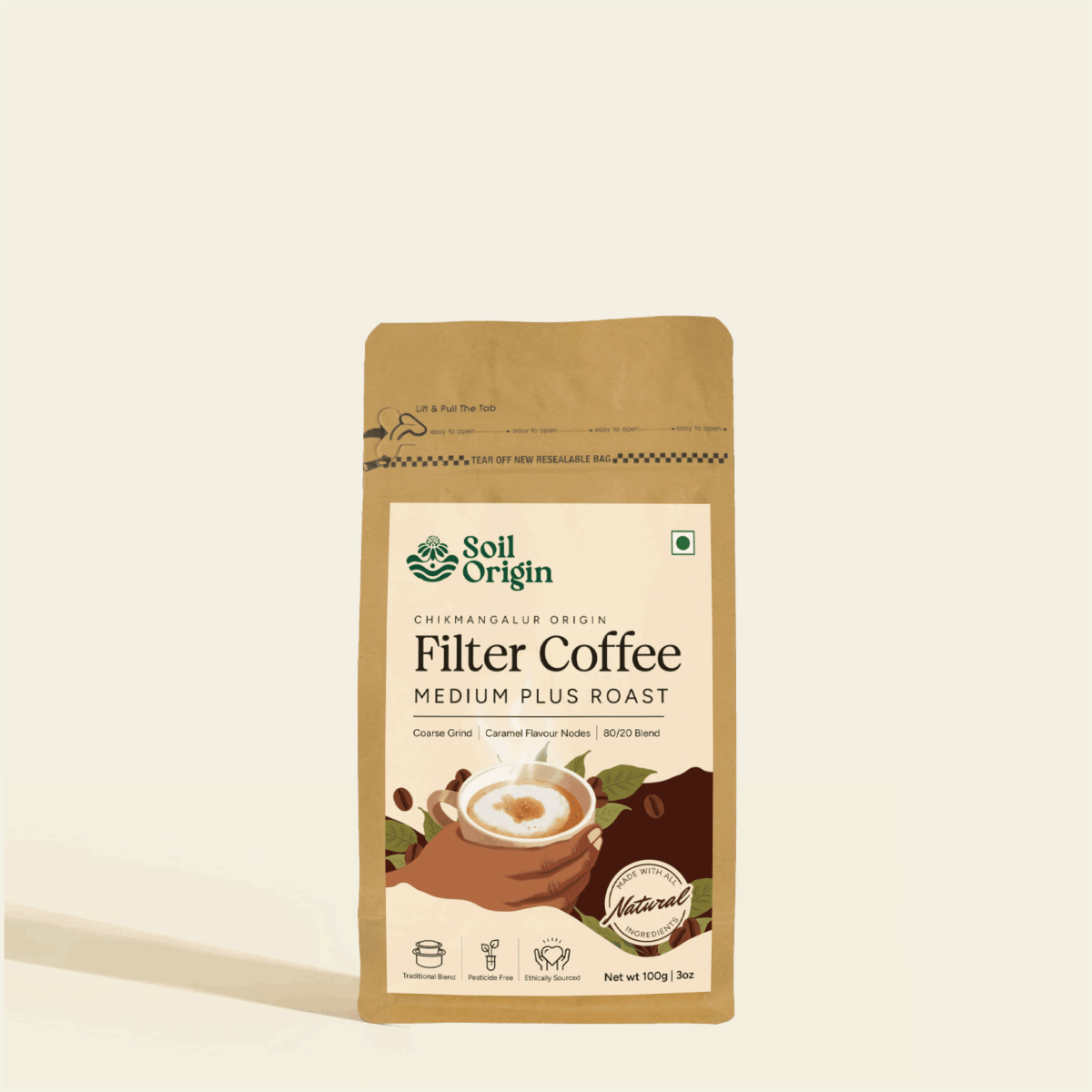 Filter Coffee | Chikmagalur Origin | 80/20 Blend | Verified Sustainable by Brown Living™