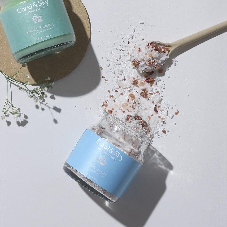 Foot/Body Soak Salt with Epsom, Pink & Sea Salt - Pack of 2 | Verified Sustainable by Brown Living™