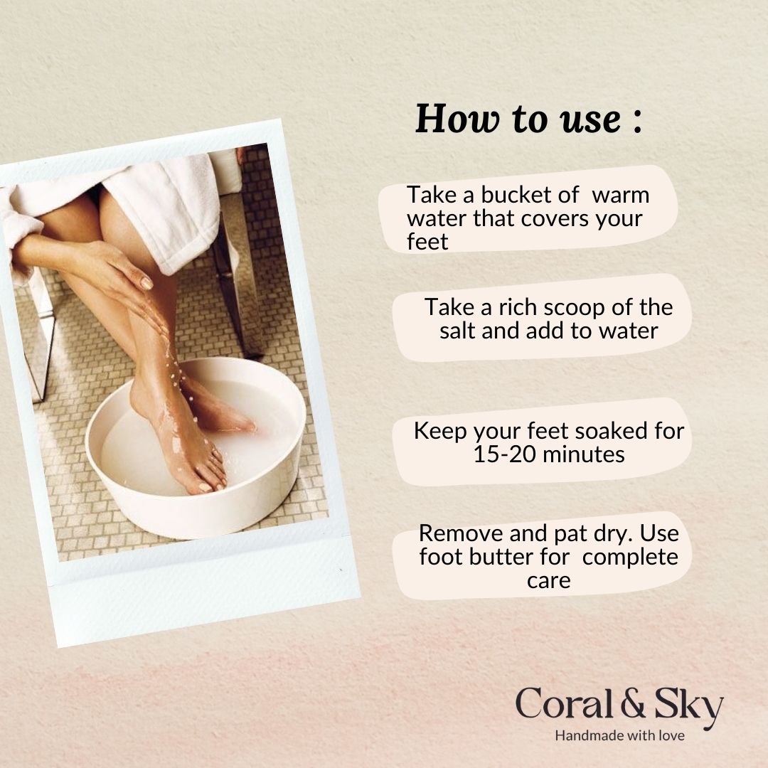 Foot/Body Soak Salt with Epsom, Pink & Sea Salt - Pack of 2 | Verified Sustainable by Brown Living™