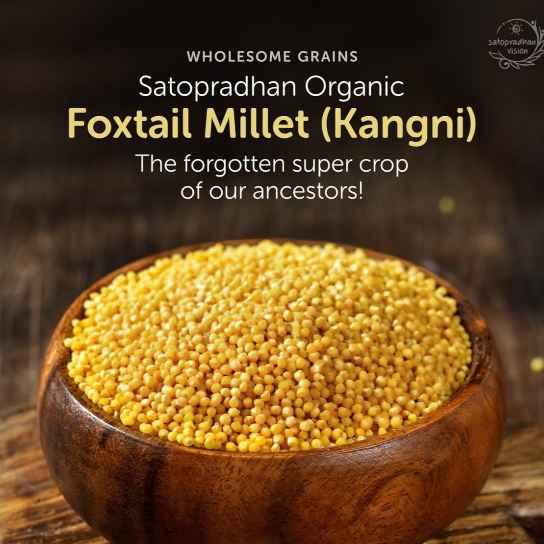 Foxtail Millet 800g - Organic, Gluten - Free, Natural Grain – Cereal & Meusli on Brown Living™. SKU: 2WG_FM - 8H. Img 3.