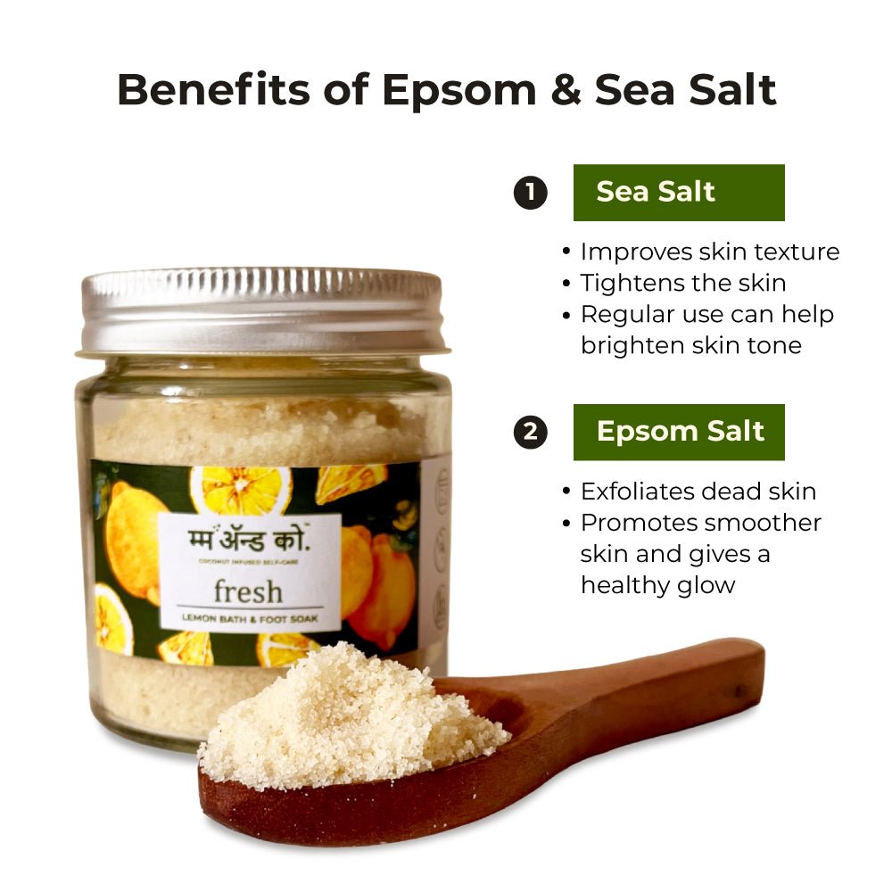 Fresh Bath & Foot Soak | Easy to Dissolve | Fine in Texture | Non Sticky (100 g) – Bath Salt on Brown Living™. SKU: BFS10004. Img 3.