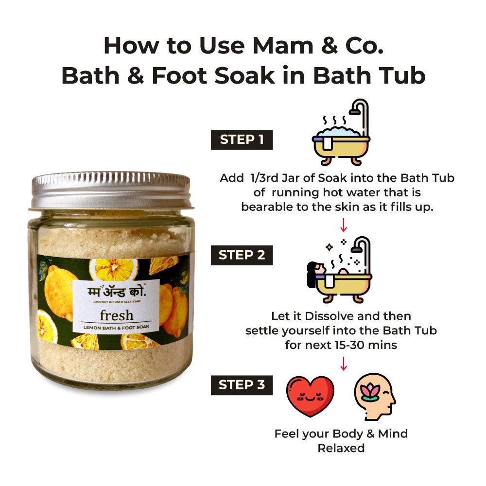 Fresh Bath & Foot Soak | Easy to Dissolve | Fine in Texture | Non Sticky (100 g) – Bath Salt on Brown Living™. SKU: BFS10004. Img 9.