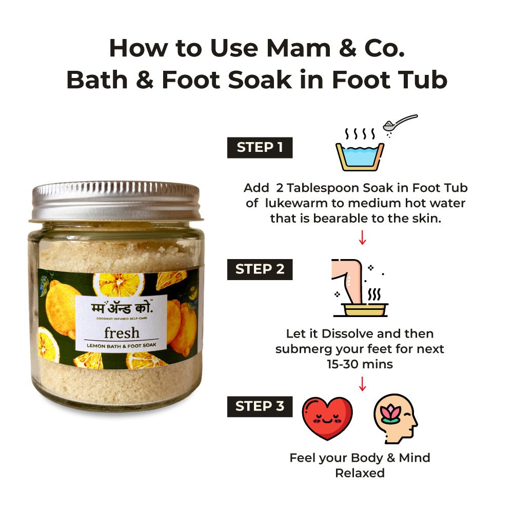 Fresh Bath & Foot Soak | Easy to Dissolve | Fine in Texture | Non Sticky (100 g) – Bath Salt on Brown Living™. SKU: BFS10004. Img 8.