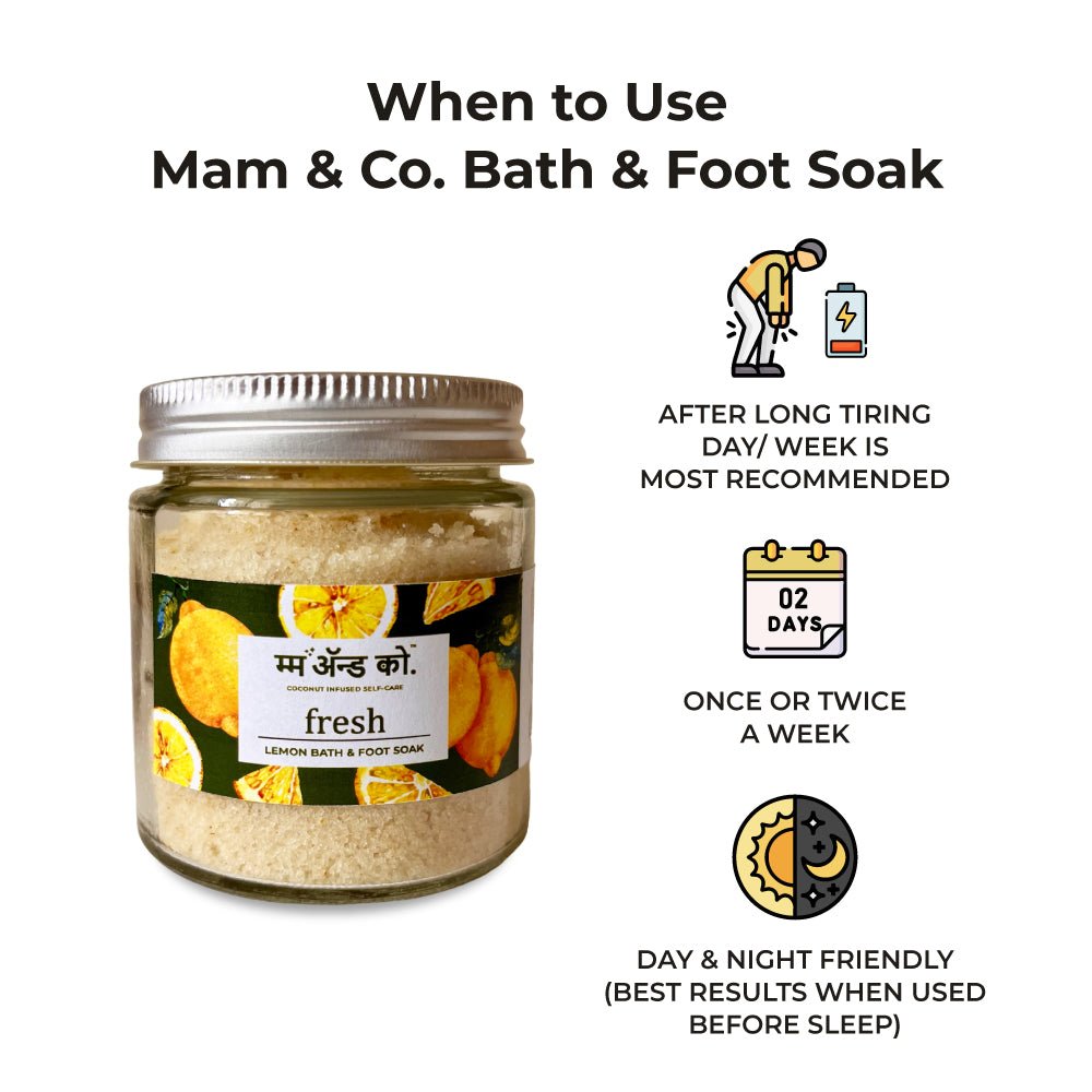 Fresh Bath & Foot Soak | Easy to Dissolve | Fine in Texture | Non Sticky (100 g) – Bath Salt on Brown Living™. SKU: BFS10004. Img 7.