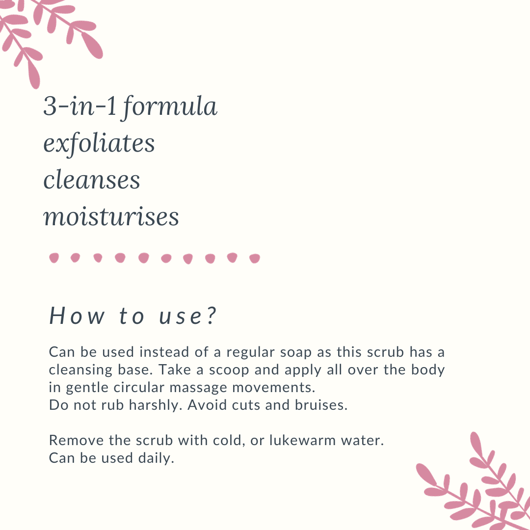 Gentle Sugar Body Scrub with Jojoba Beads | Verified Sustainable by Brown Living™
