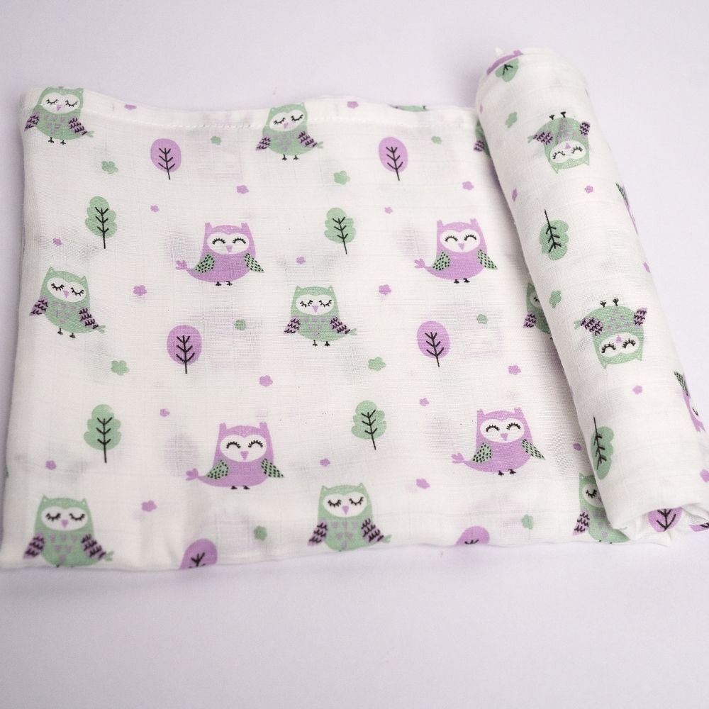 GOTs Certified Muslin Baby Swaddles - Set of 4 | Verified Sustainable by Brown Living™