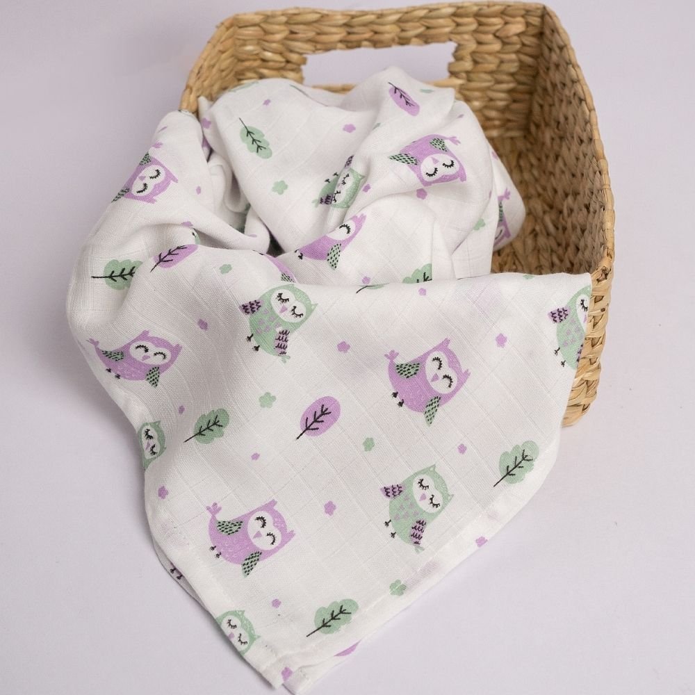 GOTs Certified Muslin Baby Swaddles - Set of 4 | Verified Sustainable by Brown Living™