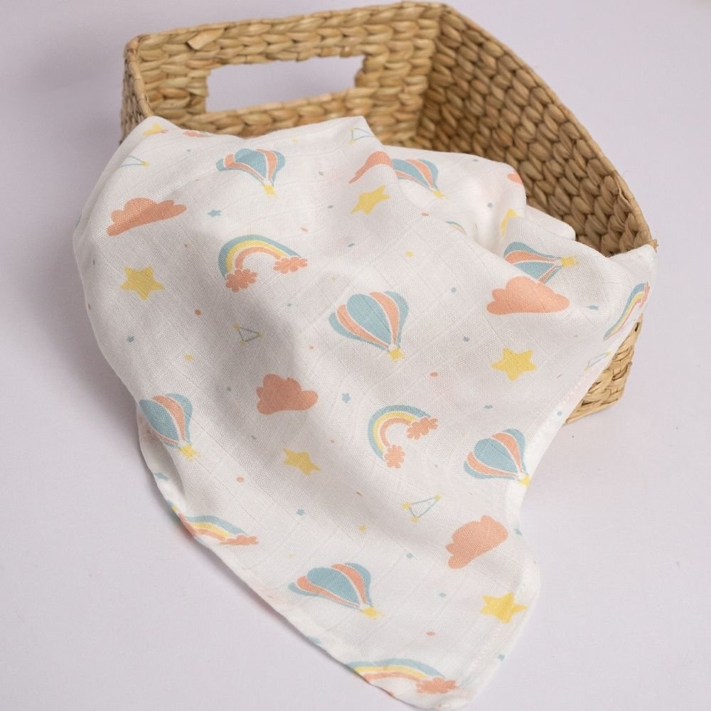 GOTs Certified Muslin Baby Swaddles - Set of 4 | Verified Sustainable by Brown Living™