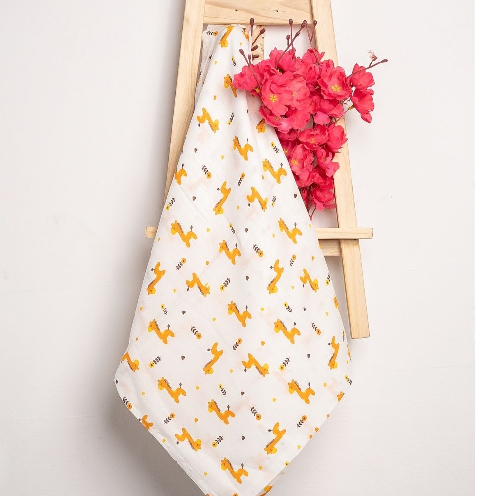 GOTs Certified Muslin Baby Swaddles - Set of 4 | Verified Sustainable by Brown Living™