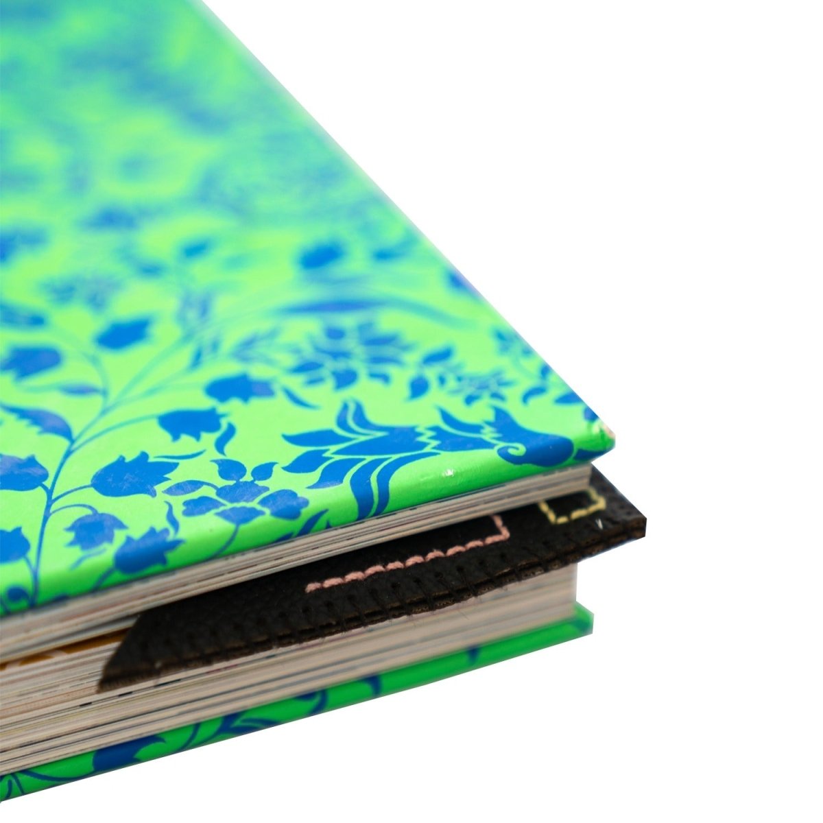 Hand Embroidered Corner Triangular Bookmark for Booklovers – Bookmarks on Brown Living™. SKU: BT001. Img 2.