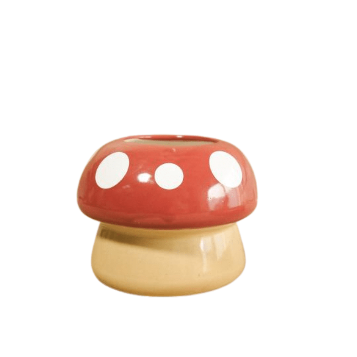 Handcrafted Ceramic Mushroom Planter – Pots & Planters on Brown Living™. SKU: v - 95. Img 1.