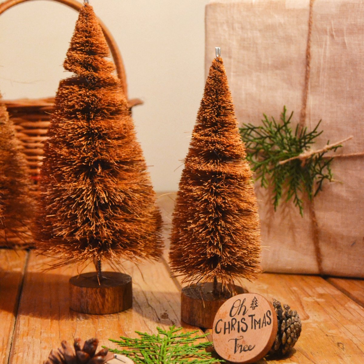 Handcrafted Coir Tree - 12*12*44 CM – Decor & Artefacts on Brown Living™. SKU: 076 - 11858 - AS - HCCT - 005. Img 4.