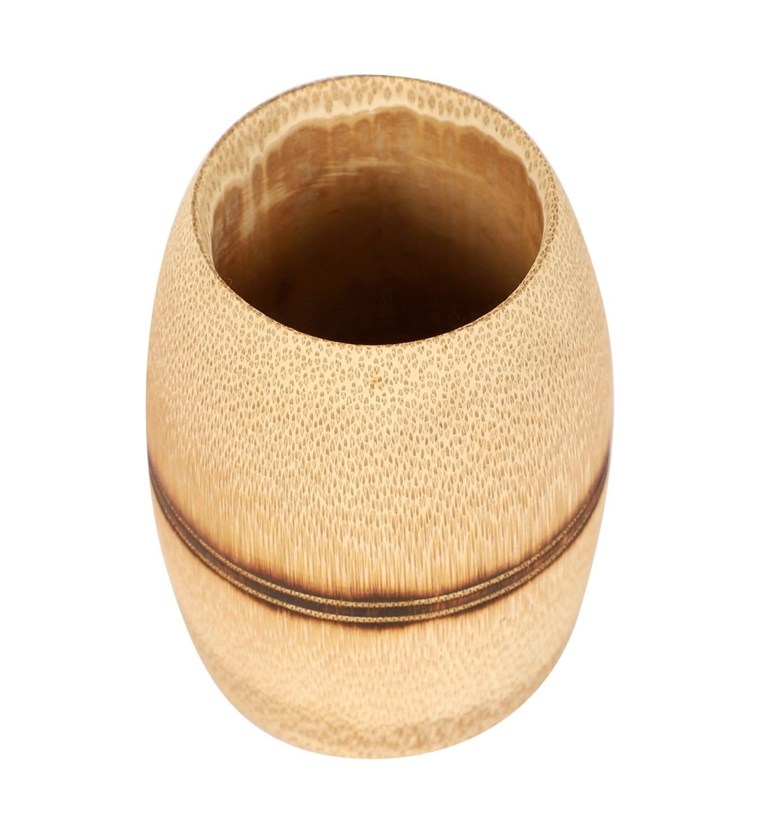 Handmade Bamboo Kulhad – Smoked Finish (Set of 2) – Kitchen Organizers on Brown Living™. SKU: SK - BKL - TC - 02 - SM. Img 2.