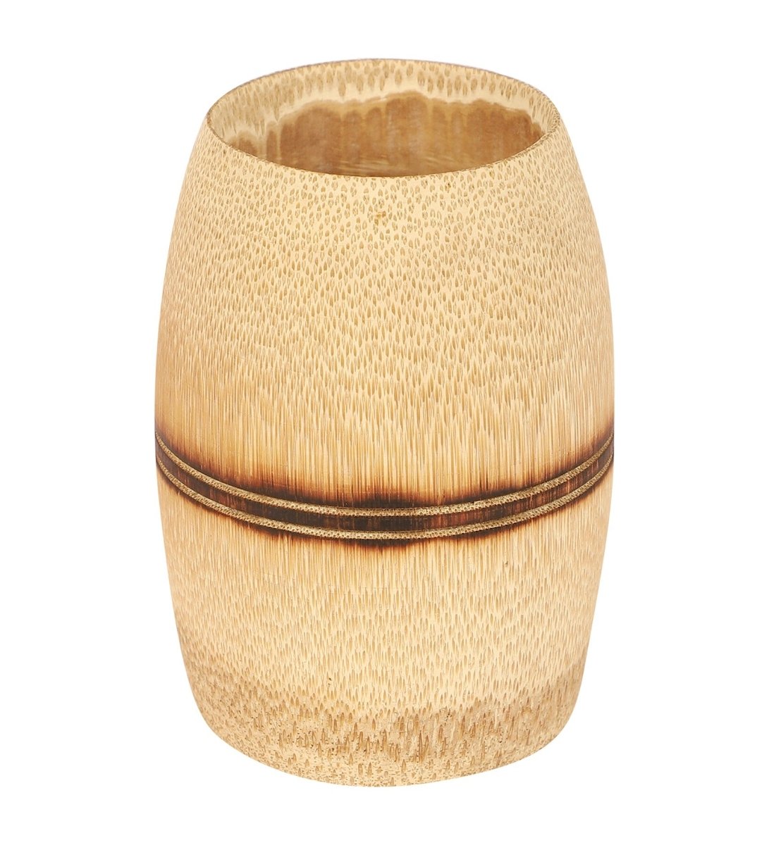 Handmade Bamboo Kulhad – Smoked Finish (Set of 2) – Kitchen Organizers on Brown Living™. SKU: SK - BKL - TC - 02 - SM. Img 3.