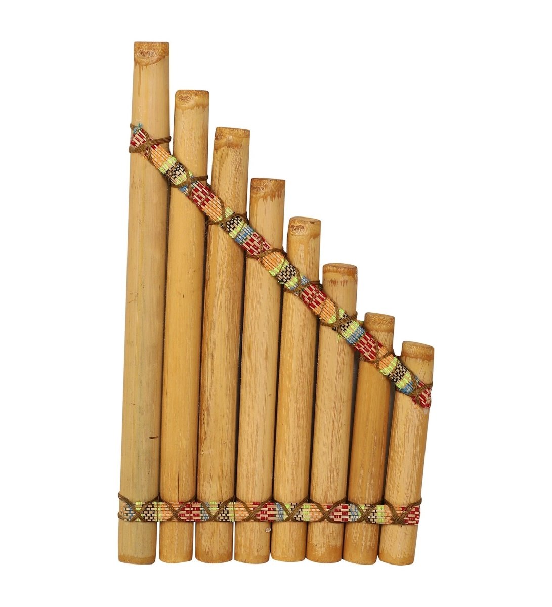 Handmade Bamboo Pan Flute – Musical Instruments on Brown Living™. SKU: SK - BPF - ND - 57 - NT. Img 2.