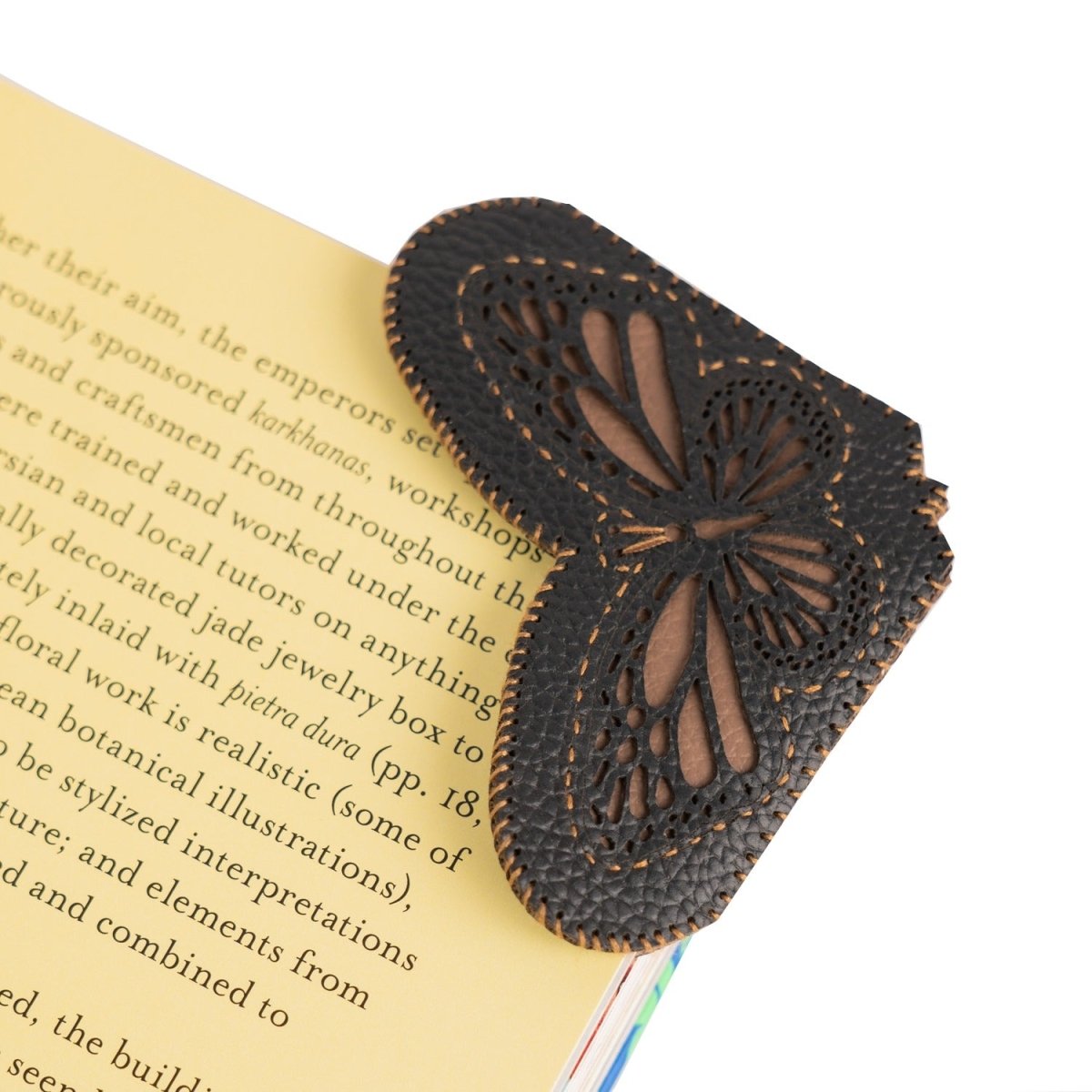 Handmade Butterfly Corner Triangular Bookmark for Gifting – Bookmarks on Brown Living™. SKU: BT009D. Img 3.