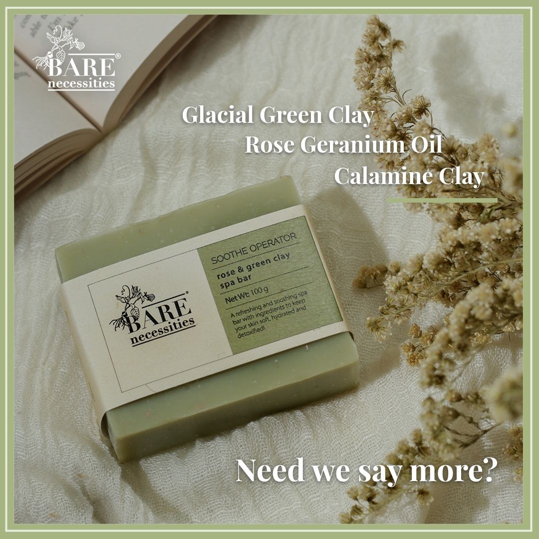 Handmade Cold processed Rose & Green Soap for Dry Skin - Pack of 2 – Body Soap on Brown Living™. SKU: Soothe - operator - soap - 75g. Img 4.