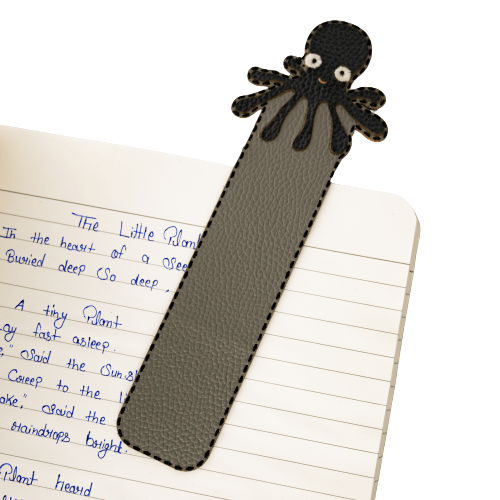 Handmade Octopus Bookmark for Booklovers – Bookmarks on Brown Living™. SKU: BO001A. Img 3.