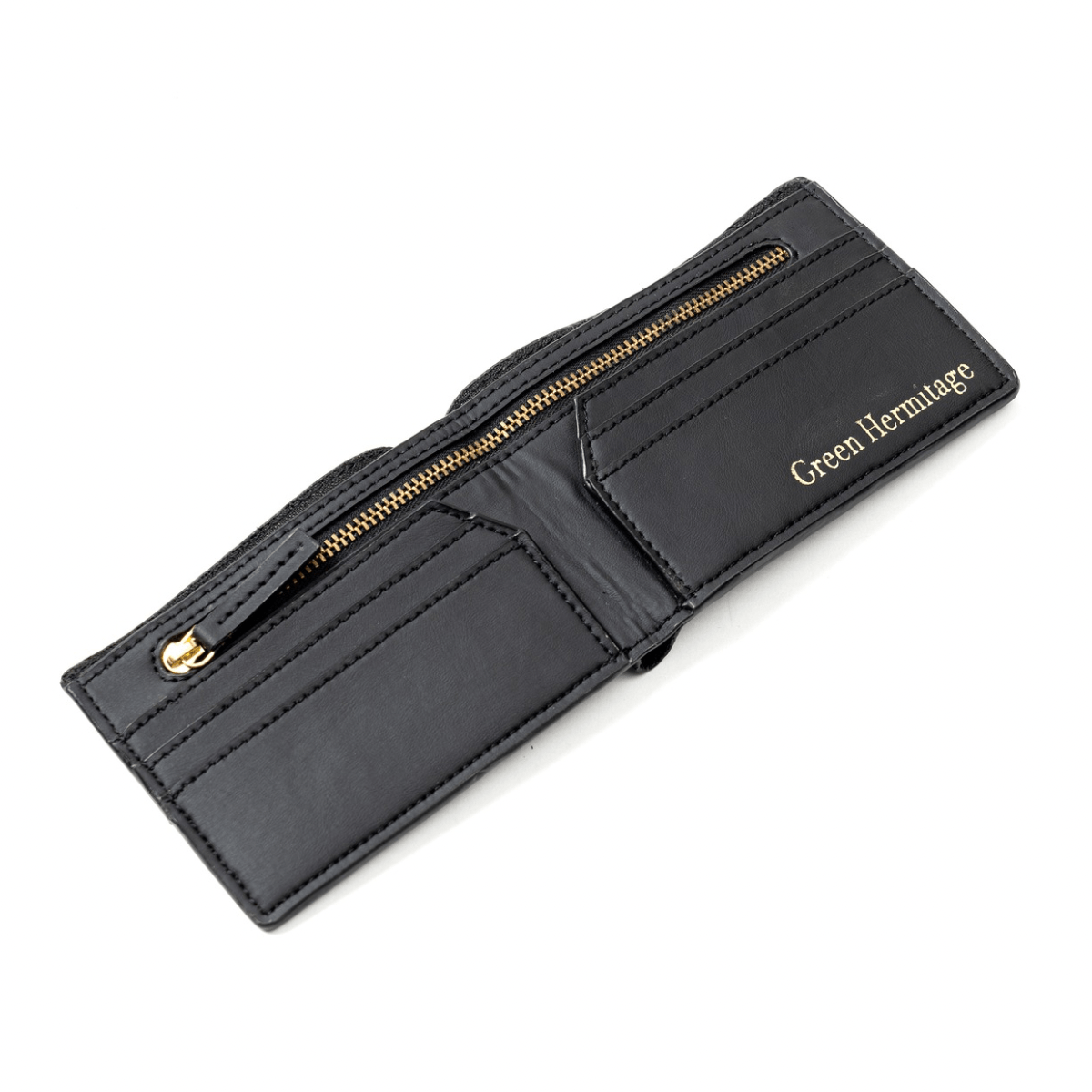 Helios (Black) | Mens Wallet made of Coconut Leather | Vegan | Verified Sustainable by Brown Living™