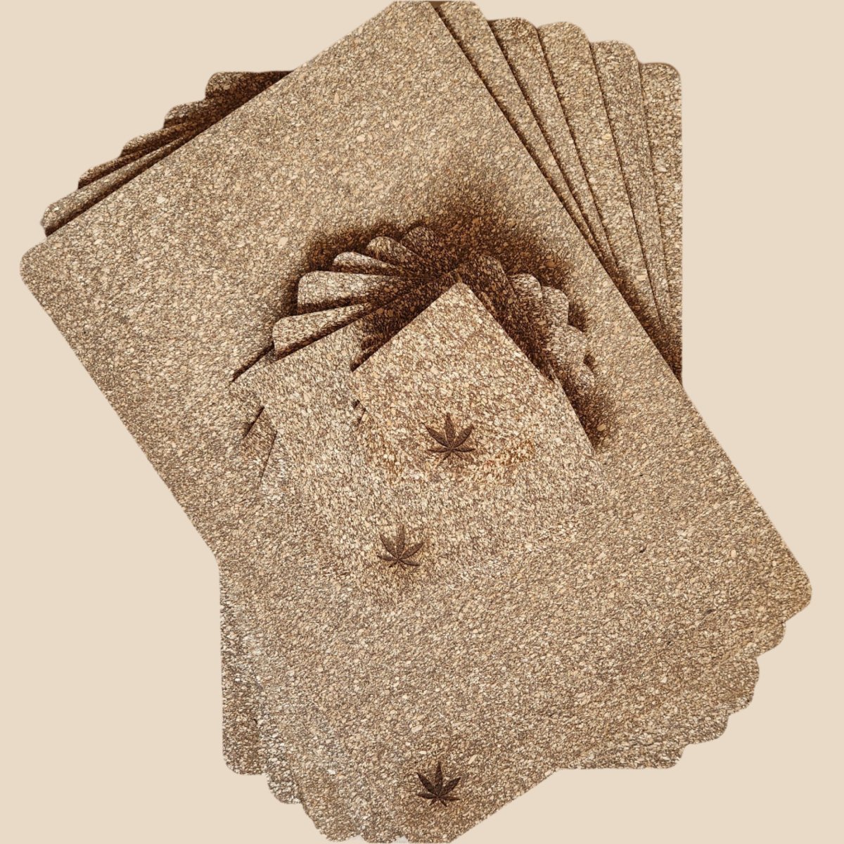 Hemp Tableware Set (Coasters, Trivets and Placemats) – Table Essentials on Brown Living™. SKU: HI020445436. Img 7.