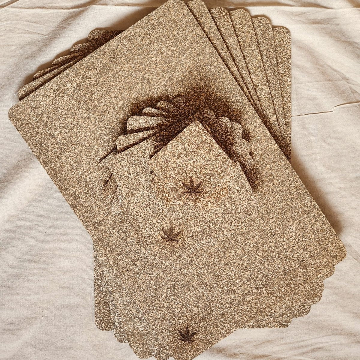 Hemp Tableware Set (Coasters, Trivets and Placemats) – Table Essentials on Brown Living™. SKU: HI020445436. Img 3.