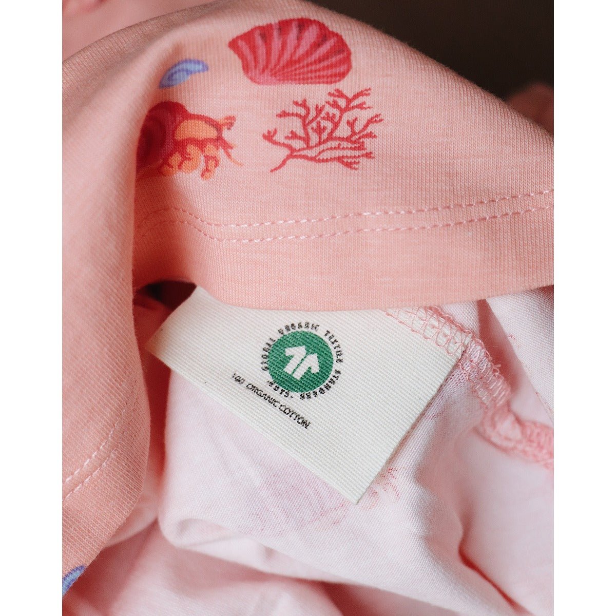 Hermit Crab Breathable Cotton Baby Dress – Organic Ruffle Style | Verified Sustainable by Brown Living™