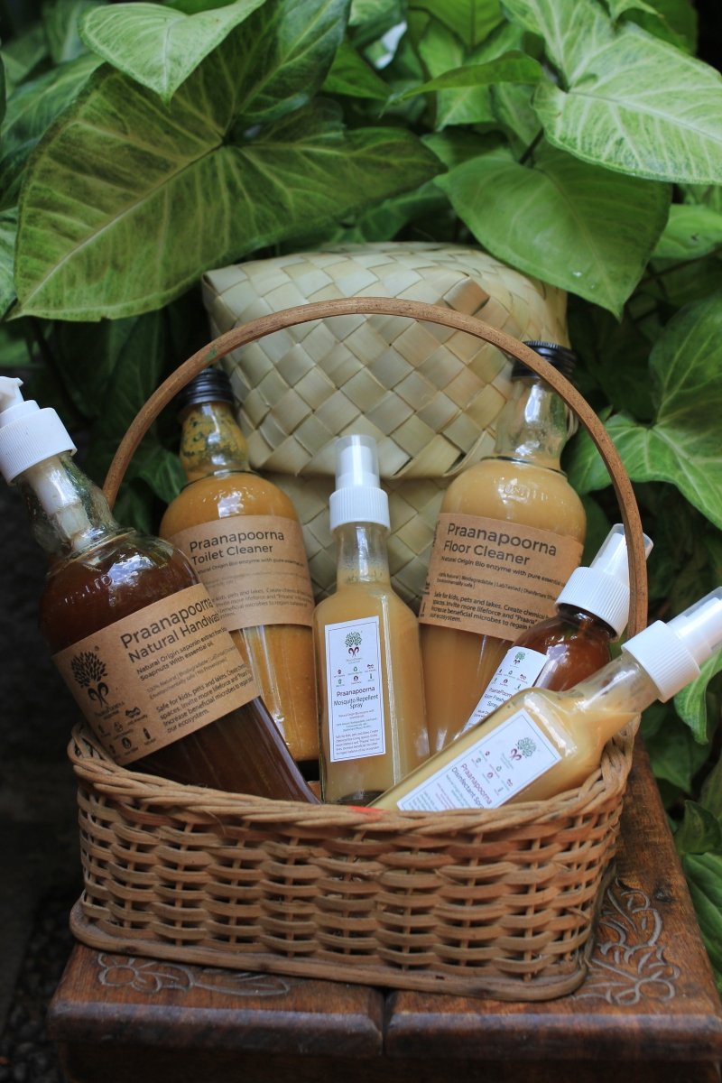 Home Wellness hamper – Cleaning Products on Brown Living™. SKU: SKU_K02. Img 2.