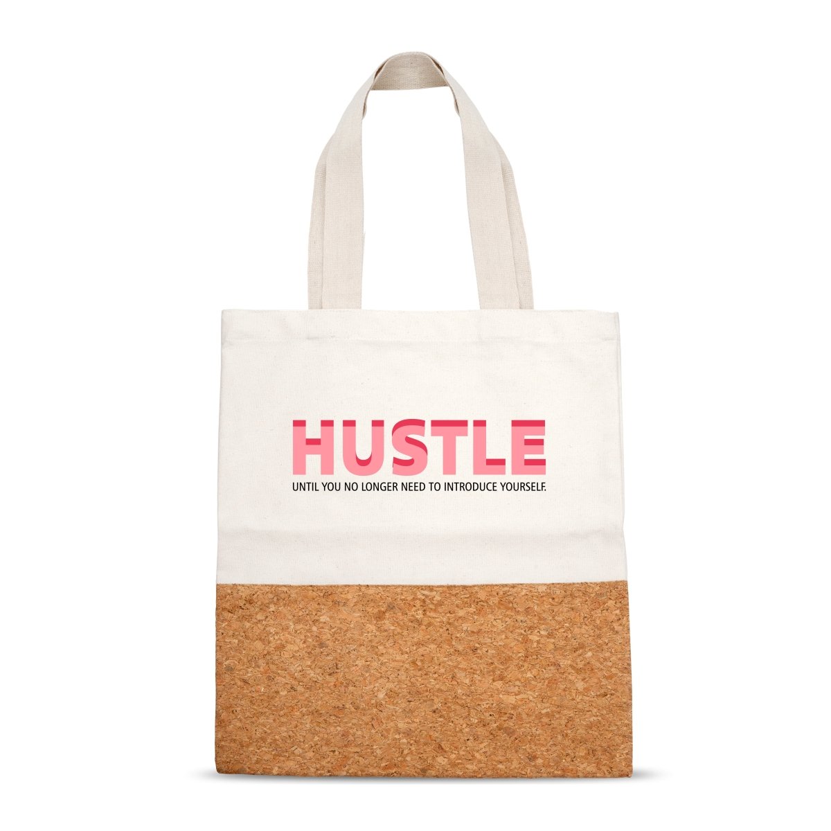 Hustle Cork And Canvas Tote Bag – Tote Bag by The Cork Studio available on Brown Living™. . SKU: TCS - 48. Img 1.