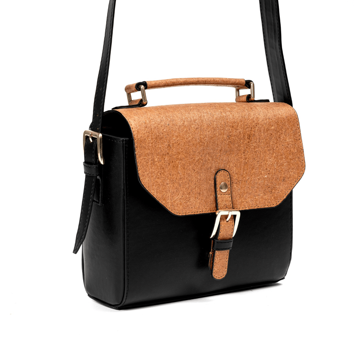 Juniper Vegan Leather Sling Bag - Black | Verified Sustainable by Brown Living™