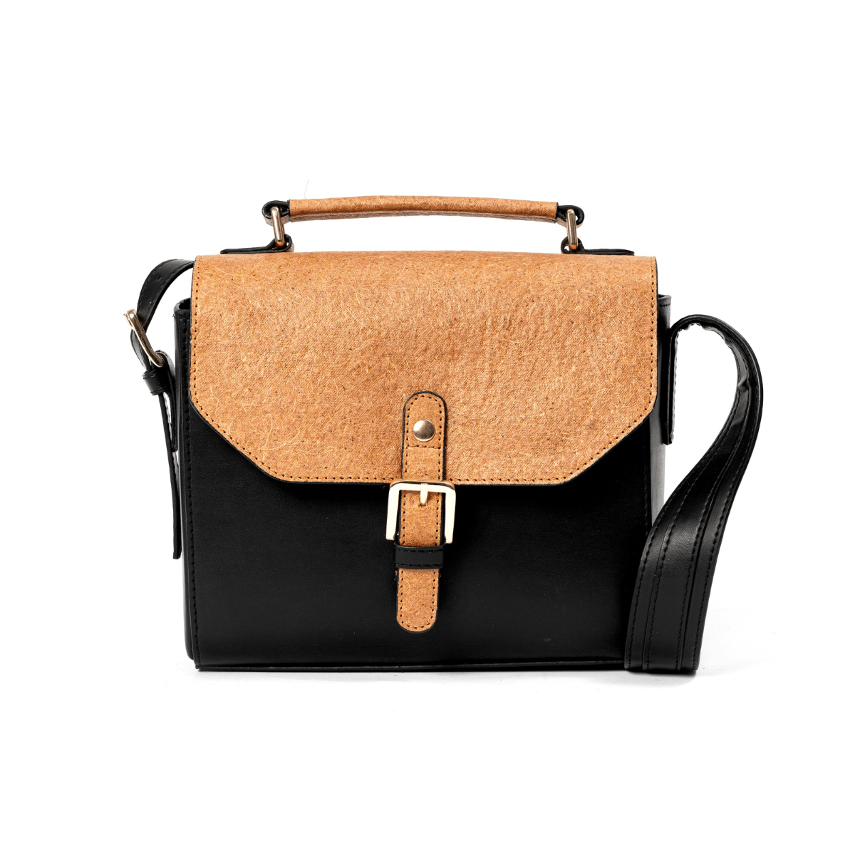 Juniper Vegan Leather Sling Bag - Black | Verified Sustainable by Brown Living™