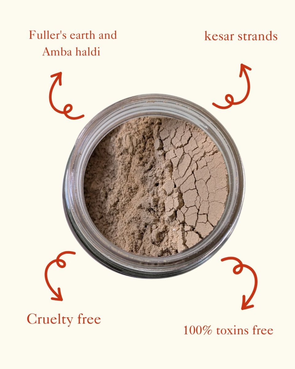 Kesar Glowing Face Mask - Pack 100 g – Face Pack on Brown Living™. SKU: SOB - FM - 1. Img 2.