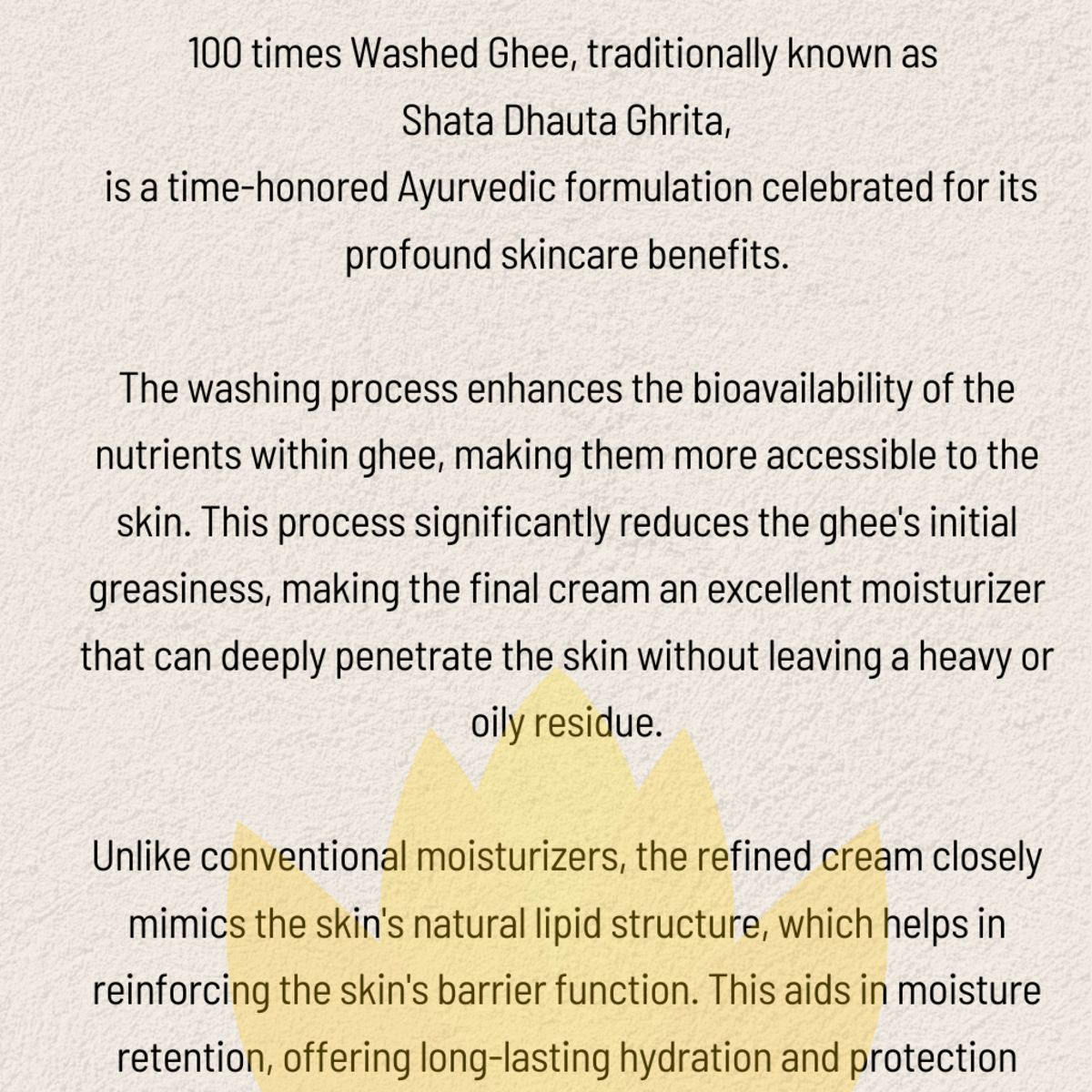 Kesar Infused Pure Ghee Emulsion - Shat Dhaut Ghrit | Verified Sustainable by Brown Living™