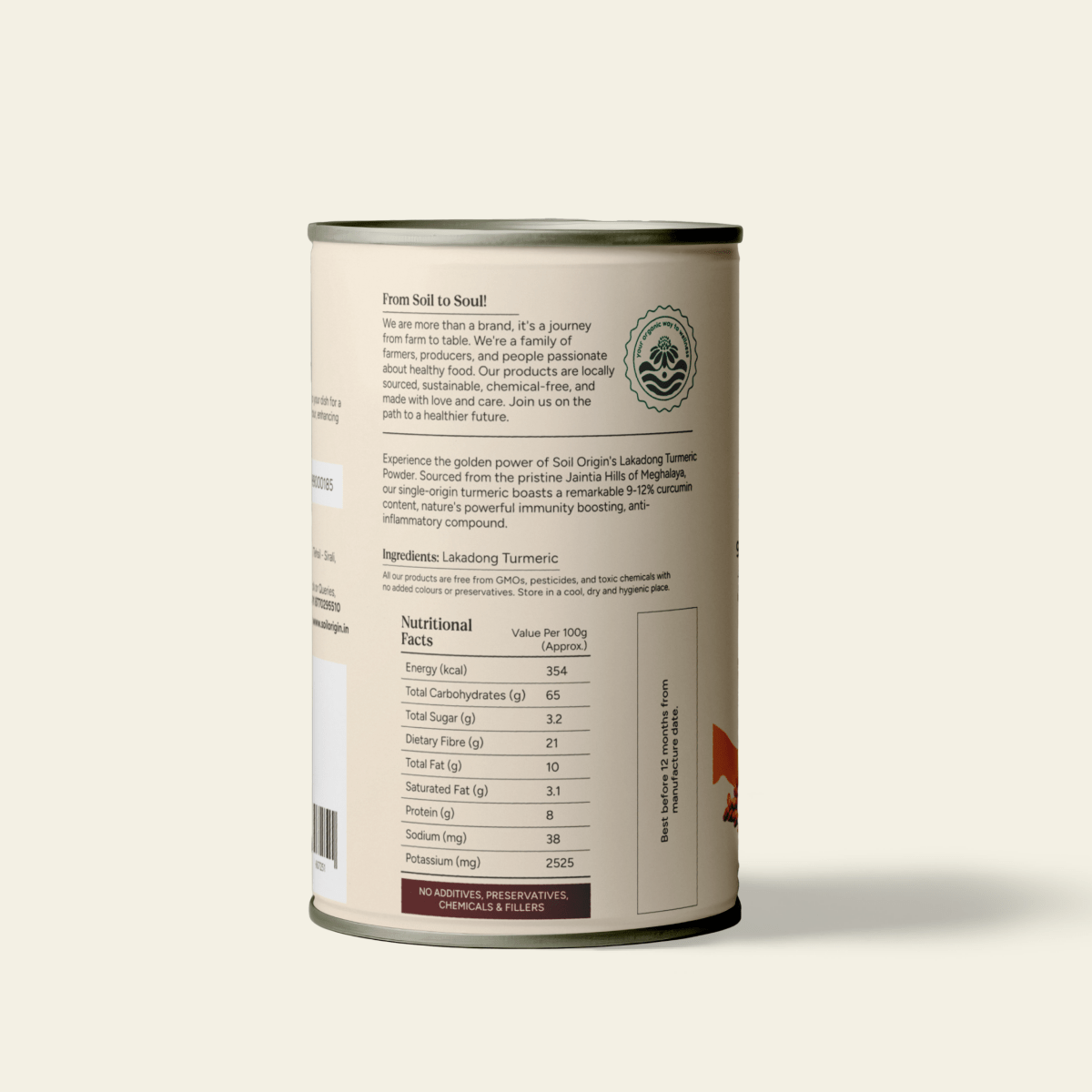 Lakadong Turmeric Powder | High Curcumin | 150g – Seasonings & Spices on Brown Living™. SKU: SOS0LT00G150. Img 2.