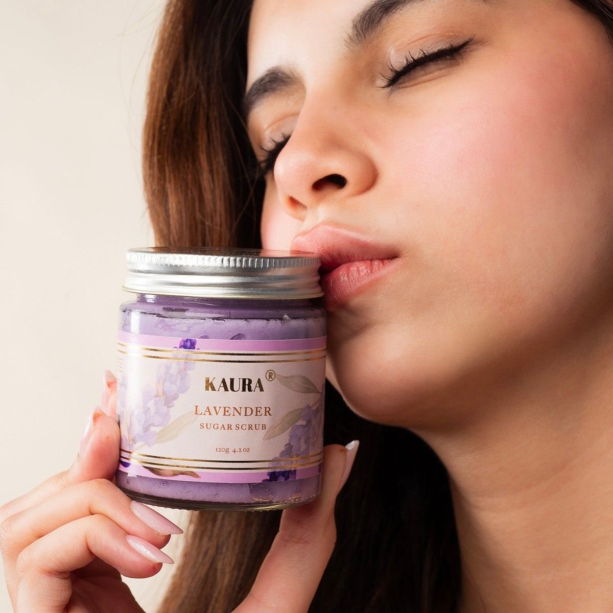 Lavender Exfoliating Soap Pack of 2 for Relaxed Skin – 120g – Body Scrub by Kaura available on Brown Living™. . SKU: BL - KI - 068. Img 6.