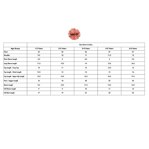 Leaf Print Crop Top with Long Skirt – Kids Daywear Sets by Saha available on Brown Living™. 3 - 4 years . SKU: SCGSC - 01. Img 8.