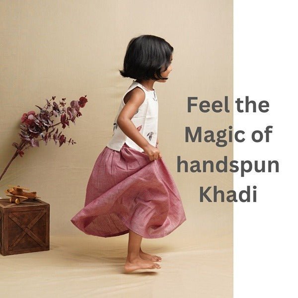 Leaf Print Crop Top with Long Skirt – Kids Daywear Sets by Saha available on Brown Living™. 3 - 4 years . SKU: SCGSC - 01. Img 15.